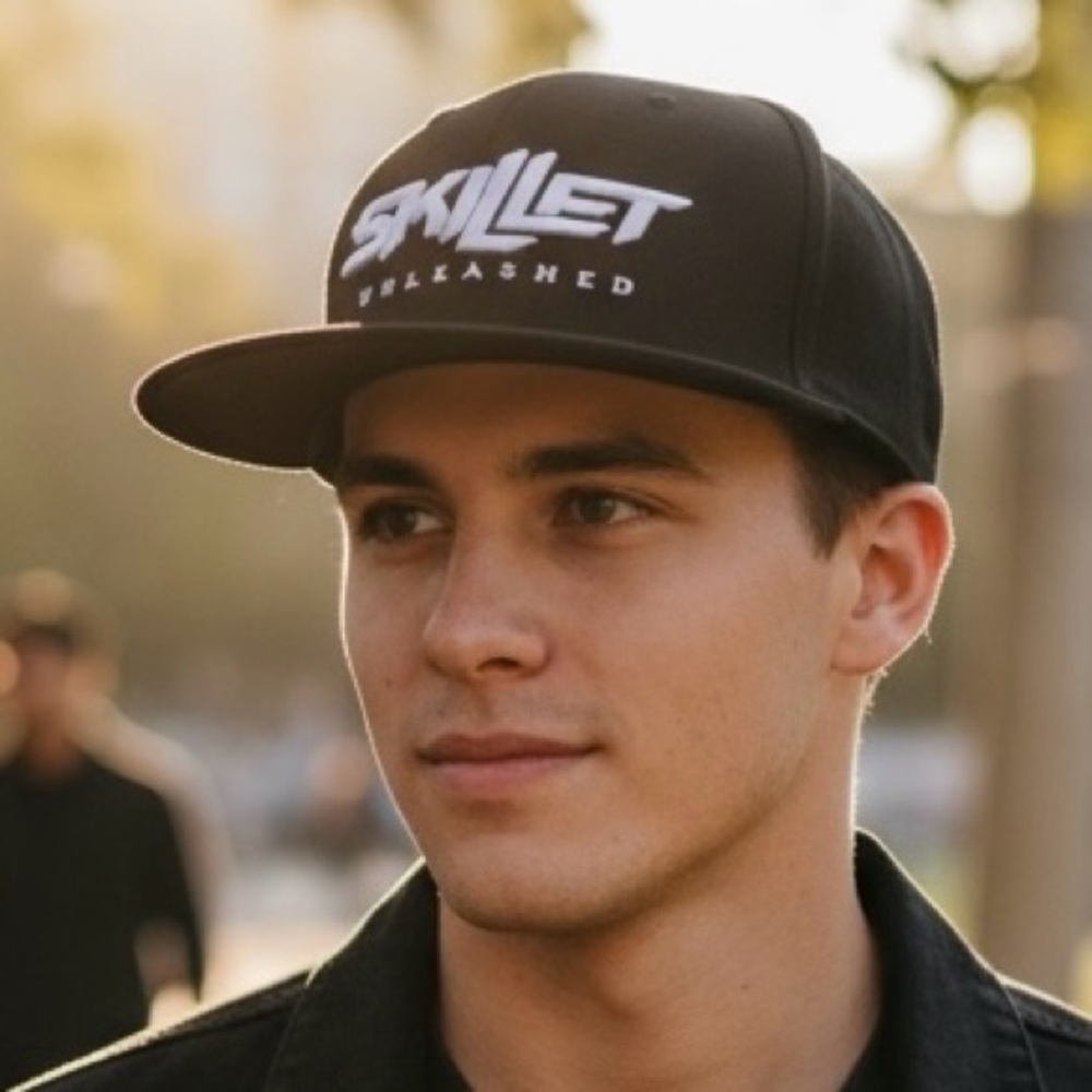 Skillet Band Unleashed Album Tour Snapback Hat Black Christian Rock Baseball Cap